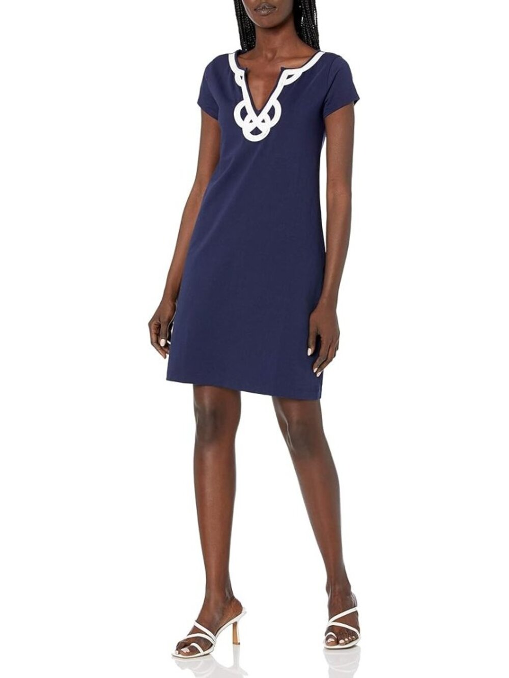 Lilly Pulitzer Women's Brewster navy Solid T-Shirt Dress size S